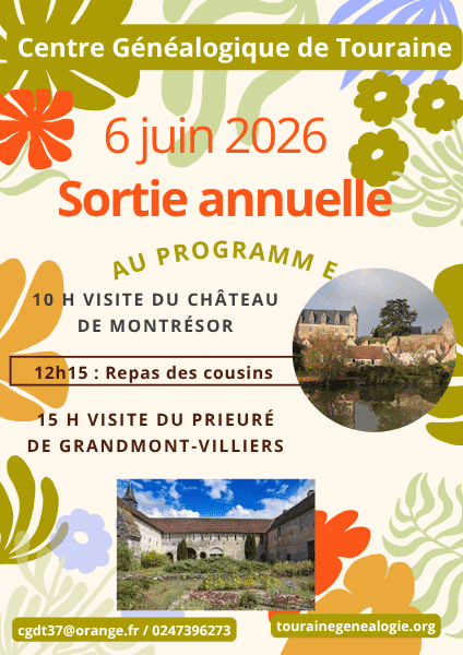 6 juin 2026 - sortie Montrésor et Villeloin-Coulangé